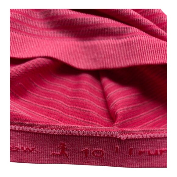 Lululemon Top Womens 10 Red Run Swiftly Tech Activewear  Crossfit Training Gym - Picture 5 of 6